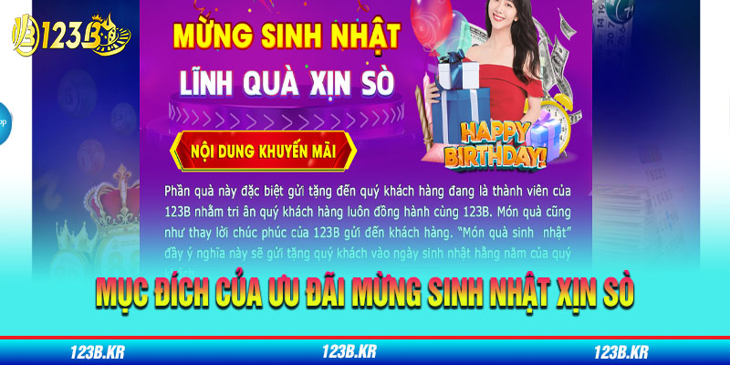 Mừng sinh nhật lĩnh quà xịn sò